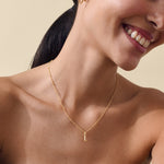 Colar Mini com Miçangas - Ouro 18K - referência 02 | SILLENE