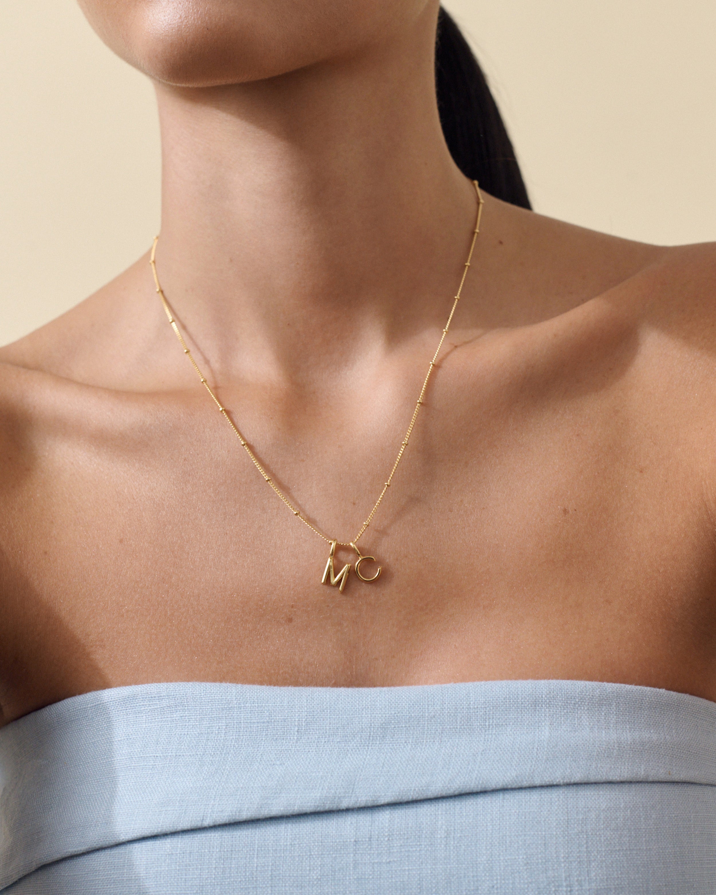Colar Mini com Miçangas - Ouro 18K - referência 03 | SILLENE