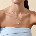 Colar Mini com Miçangas - Ouro 18K - referência 06 | SILLENE
