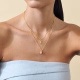 Colar Mini com Miçangas - Ouro 18K - referência 06 | SILLENE