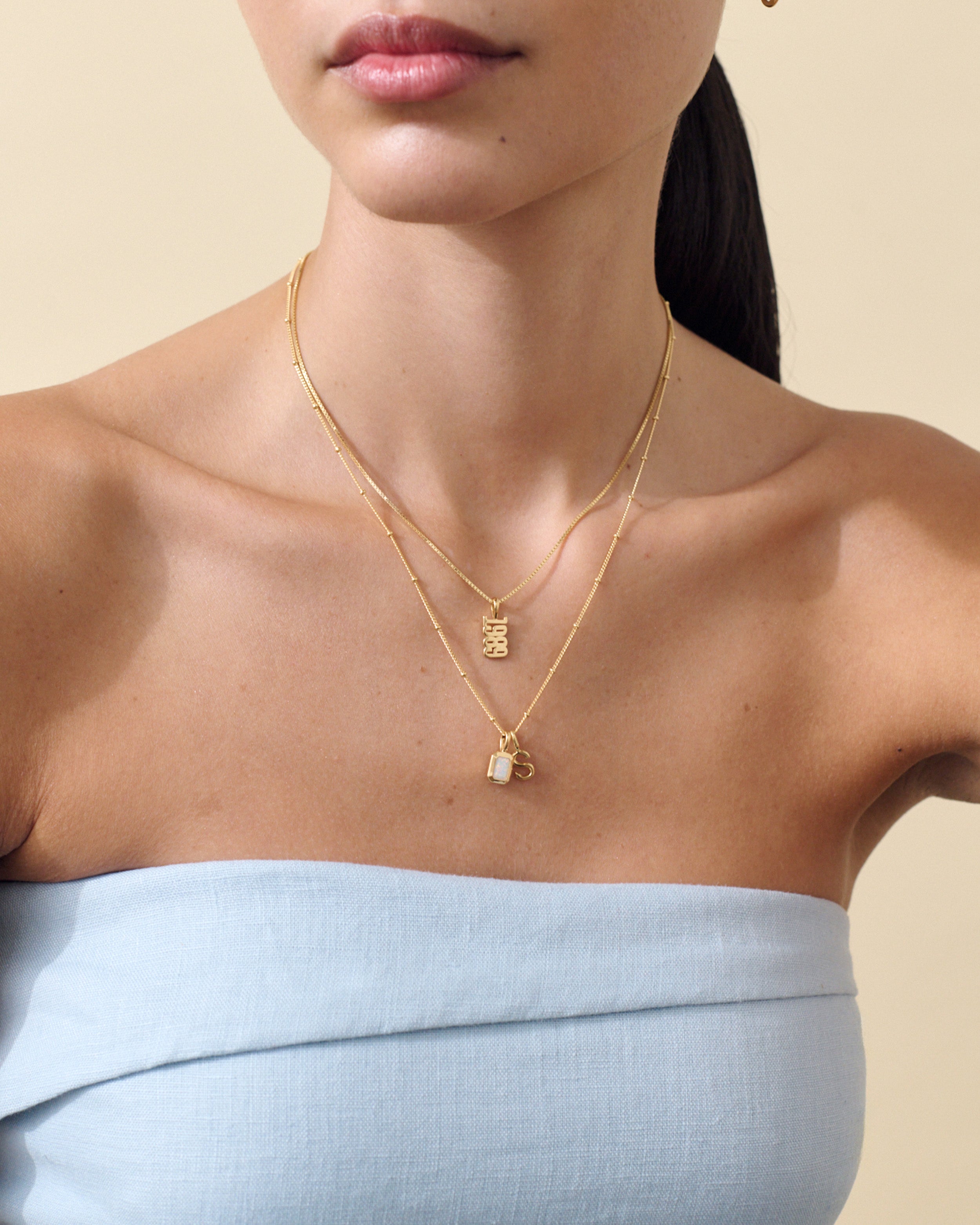 Colar Mini com Miçangas - Ouro 18K - referência 06 | SILLENE