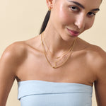 Colar Mini com Miçangas - Ouro 18K - referência 07 | SILLENE