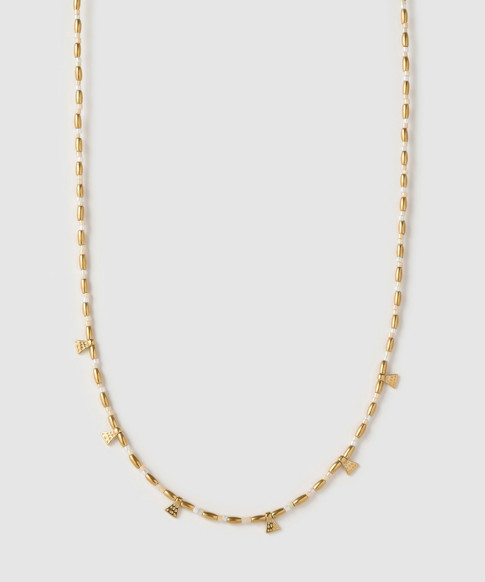 Colar Natalia Baunilha - Ouro 18K | SILLENE