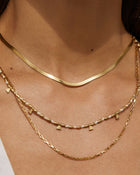 Colar Natalia Baunilha - Ouro 18K | SILLENE