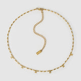 Colar Natalia Baunilha - Ouro 18K | SILLENE
