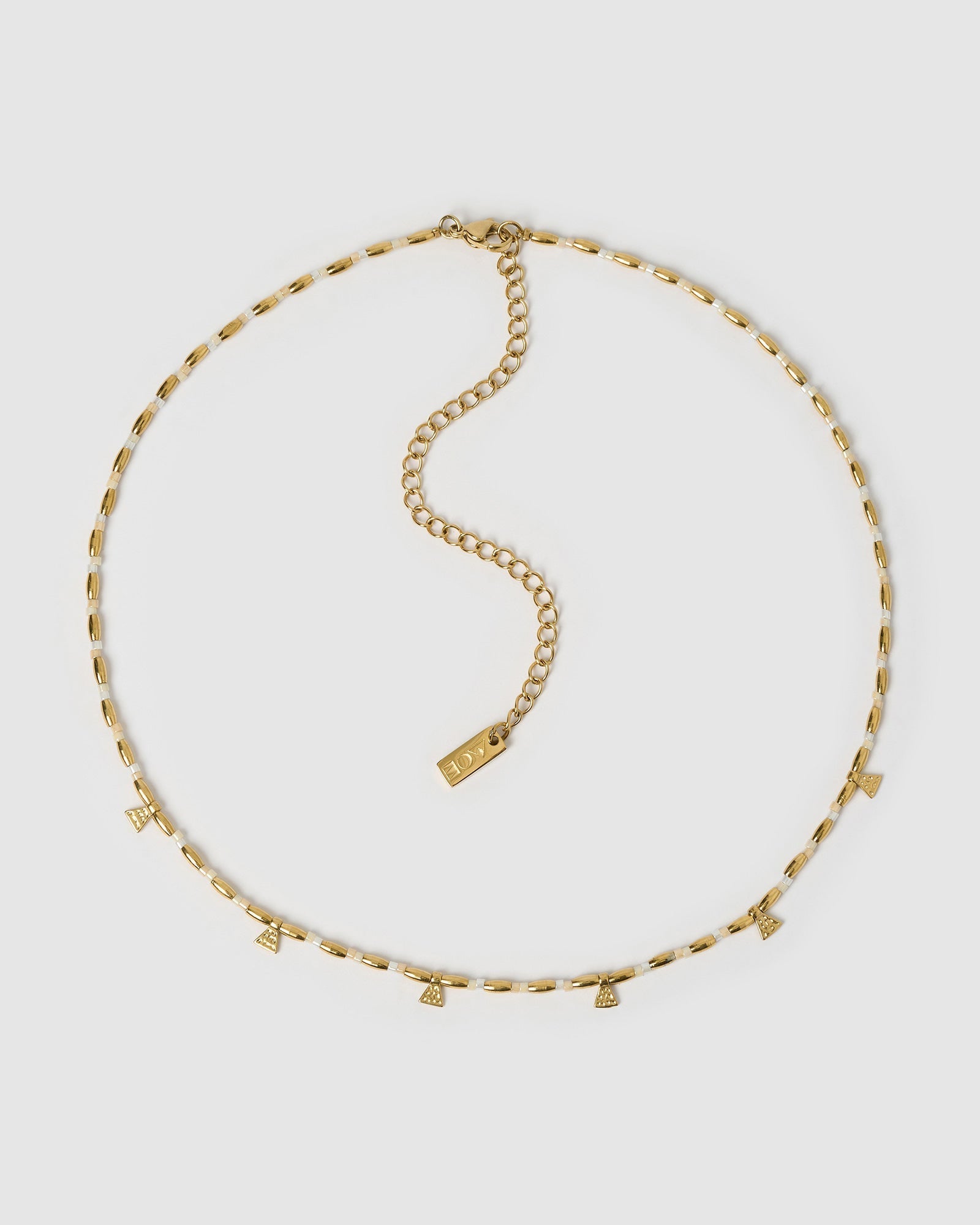 Colar Natalia Baunilha - Ouro 18K | SILLENE