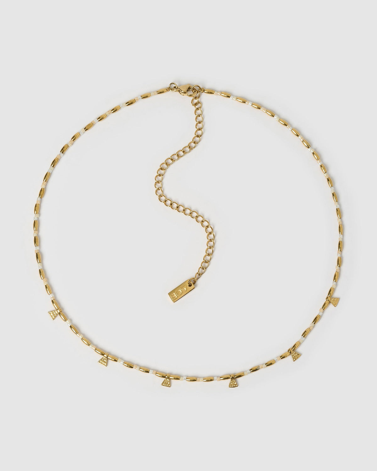 Colar Natalia Baunilha - Ouro 18K | SILLENE