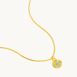 Colar Olho do Oceano em Ouro 18K, imagem 1