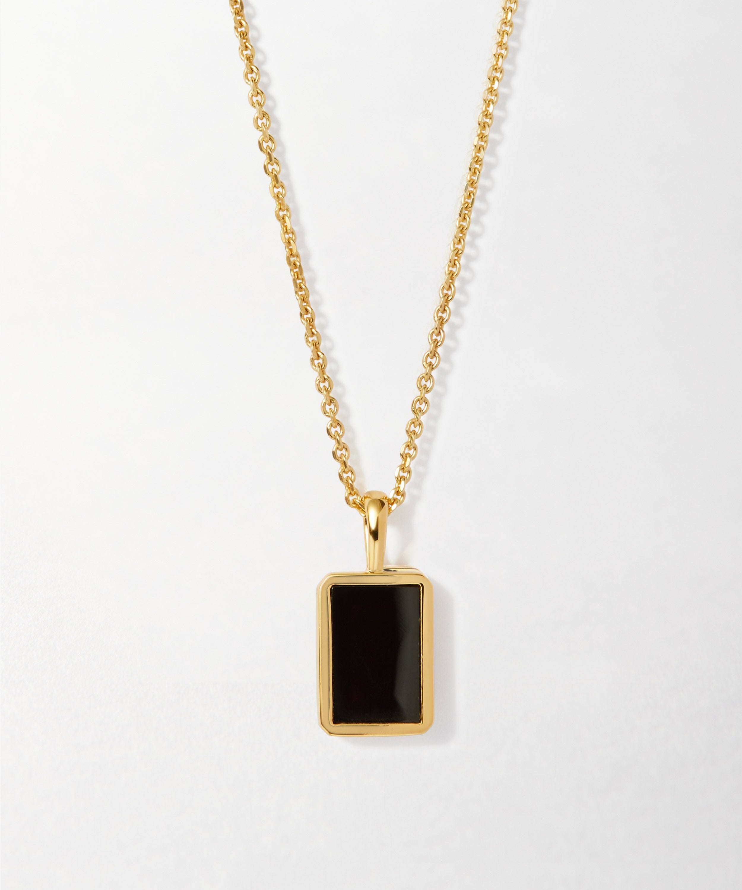 Colar Ônix Negro - Ouro 18K | SILLENE