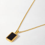 Colar Ônix Negro - Ouro 18K | SILLENE