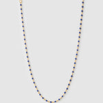Colar Peggy Azul - Ouro 18K | SILLENE