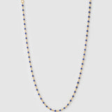 Colar Peggy Azul - Ouro 18K | SILLENE