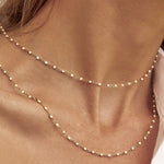 Colar Peggy Baunilha - Ouro 18K | SILLENE