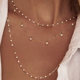 Colar Peggy Baunilha - Ouro 18K | SILLENE