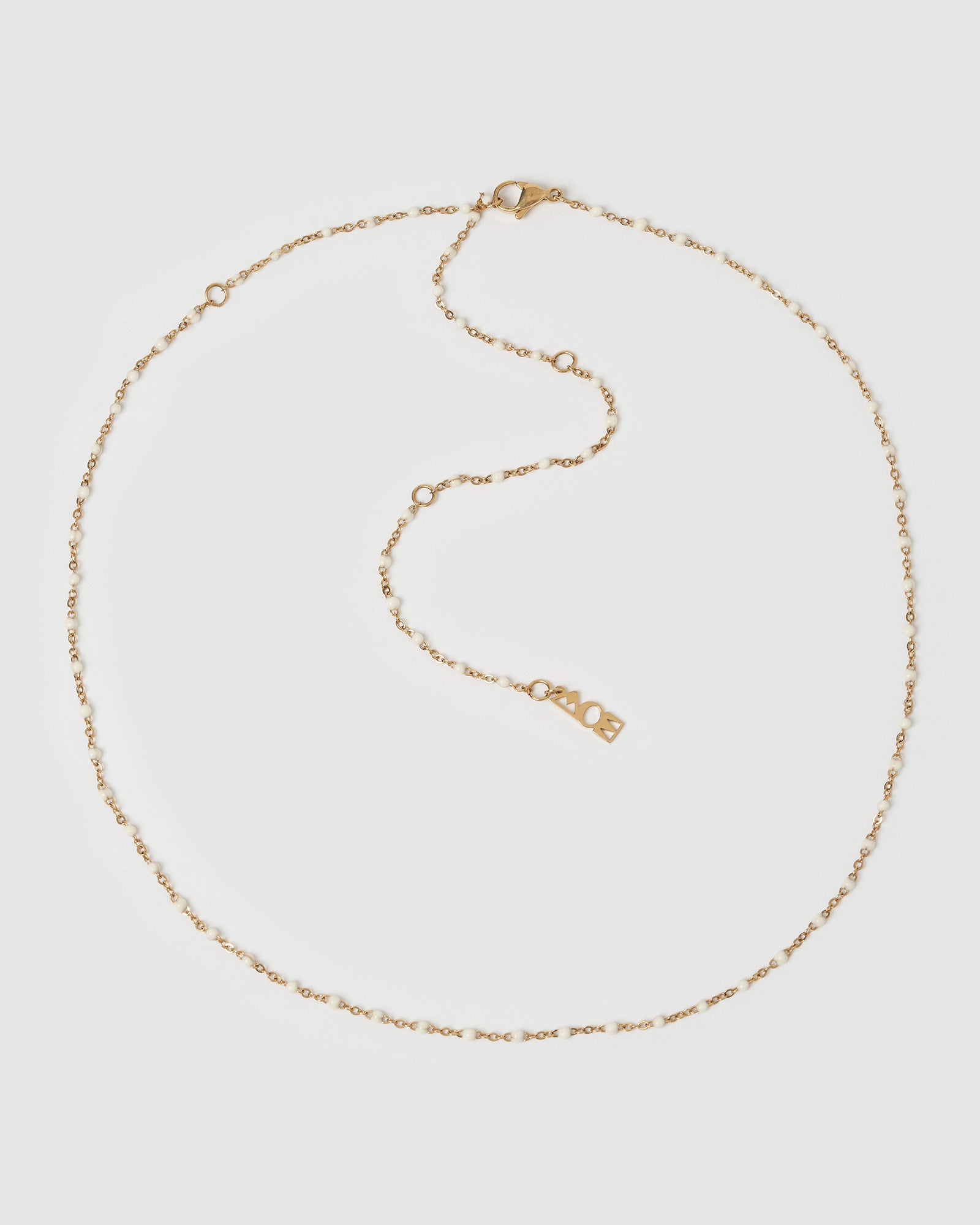Colar Peggy Baunilha - Ouro 18K | SILLENE