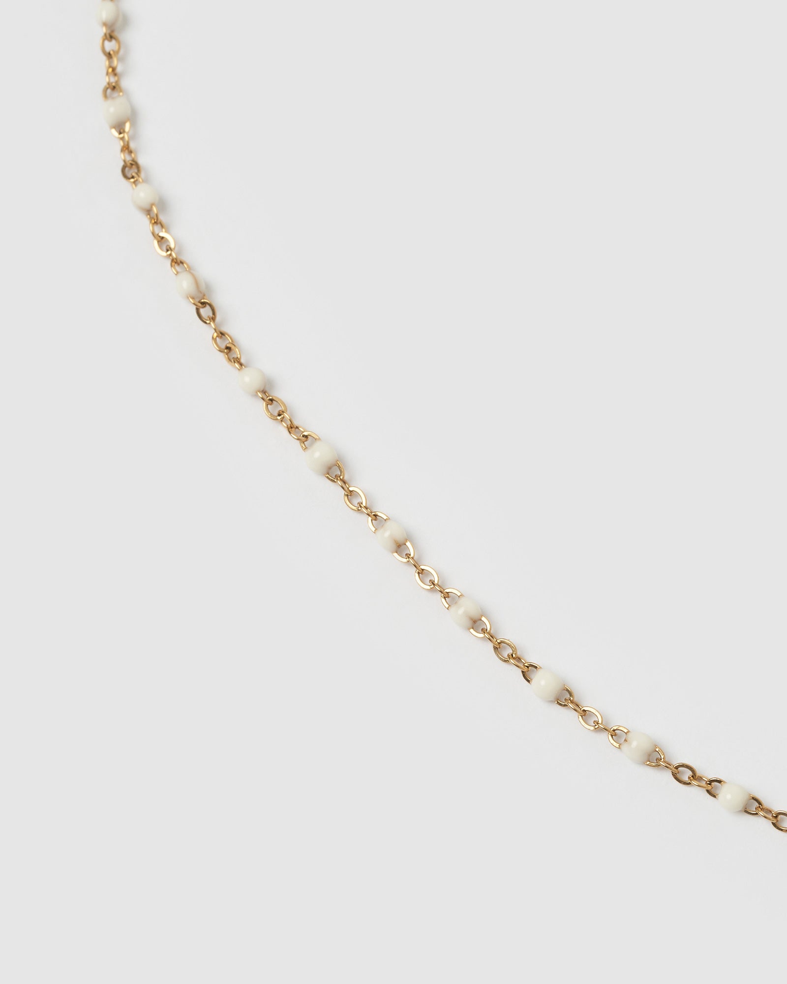 Colar Peggy Baunilha - Ouro 18K | SILLENE