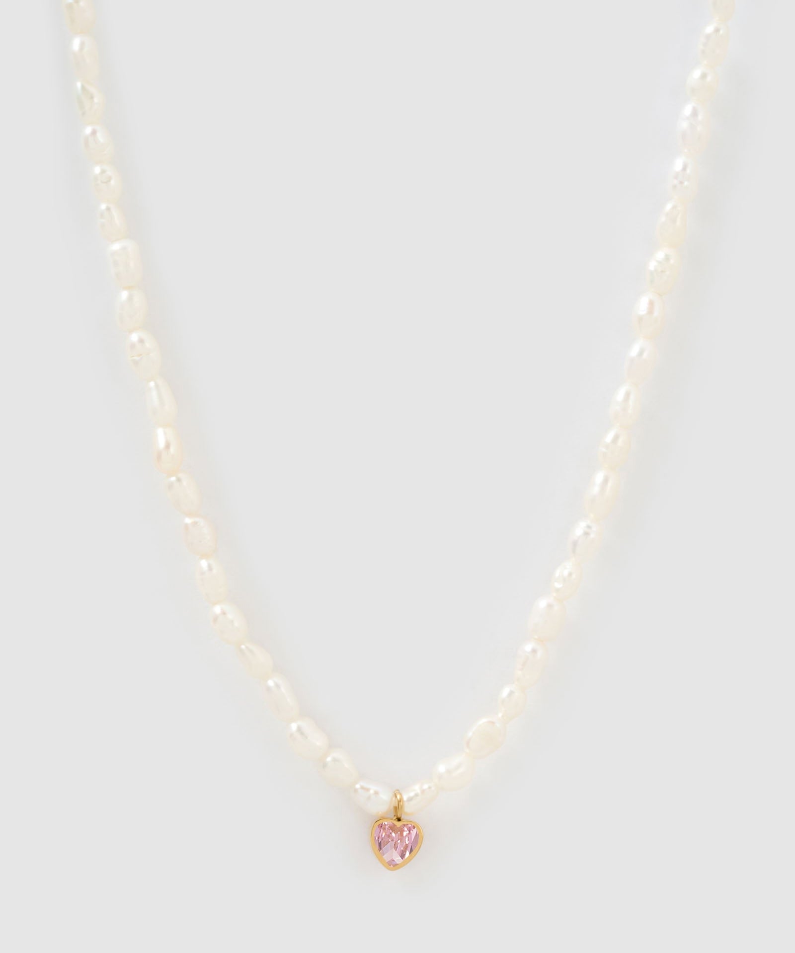 Colar Pérola Coração Kiki - Ouro 18K | SILLENE