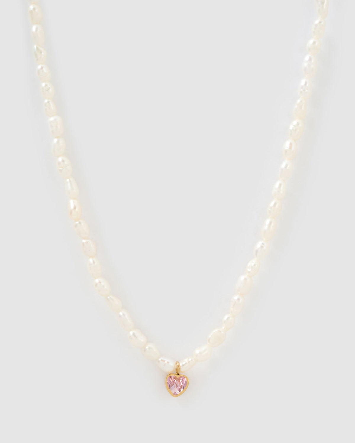 Colar Pérola Coração Kiki - Ouro 18K | SILLENE