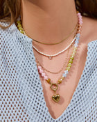 Colar Pérola Coração Kiki - Ouro 18K | SILLENE