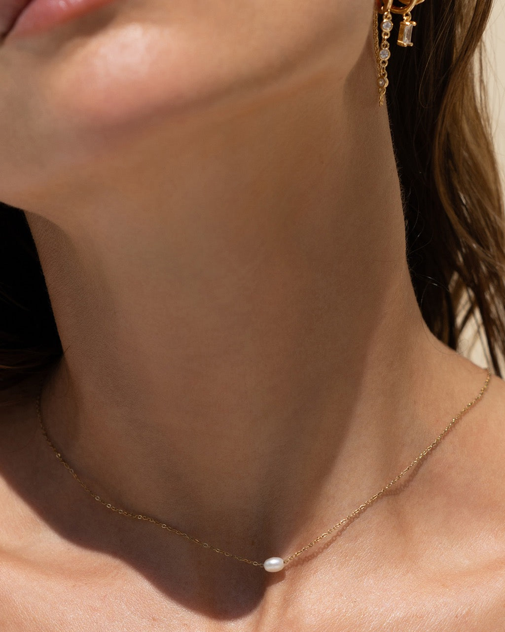 Colar Pérola Cressida - Ouro 18K | SILLENE