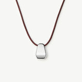 Colar Pingente Arco Cordão - Prata | SILLENE