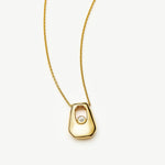 Colar Pingente Arco Cristal - Ouro 18K | SILLENE