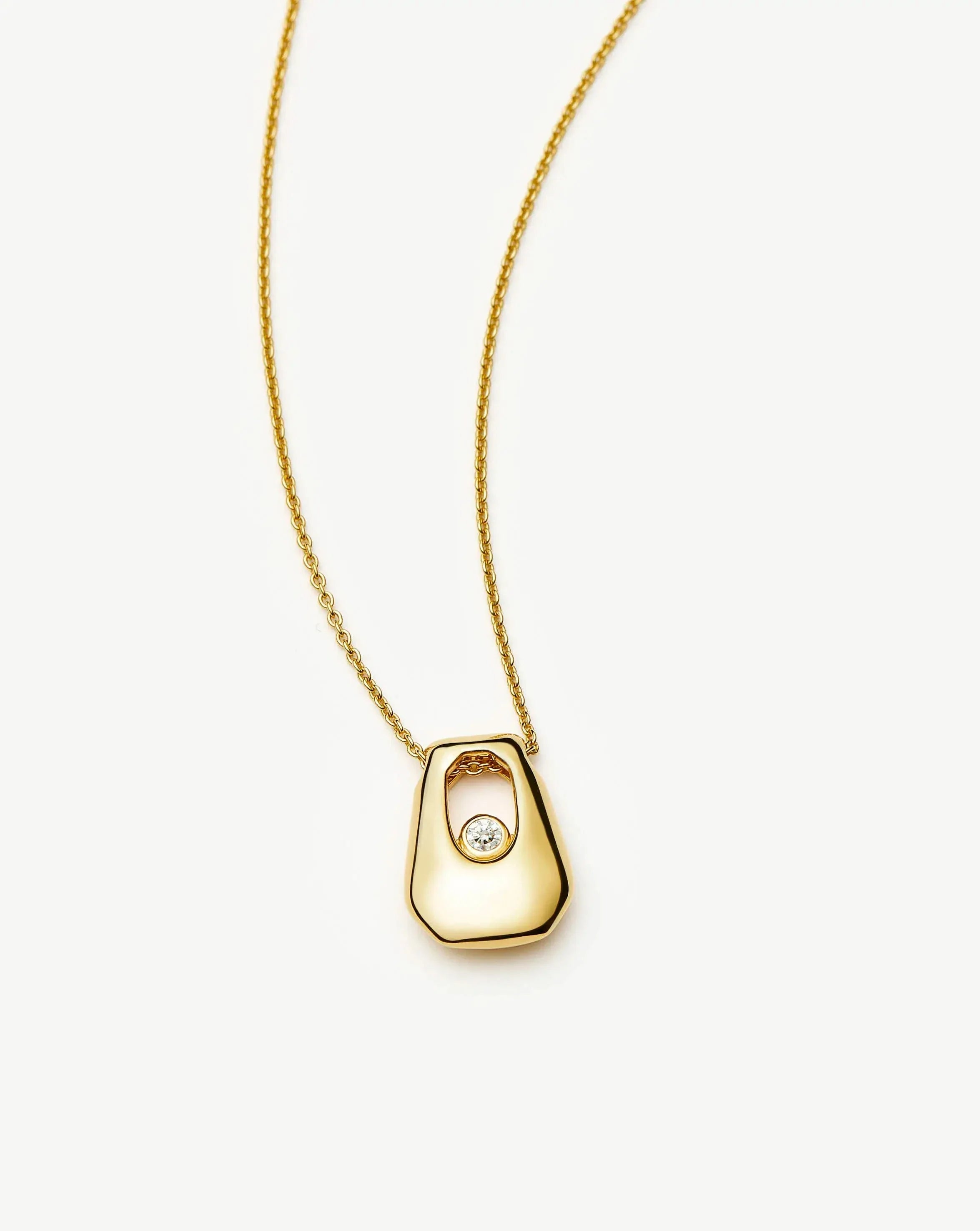 Colar Pingente Arco Cristal - Ouro 18K | SILLENE