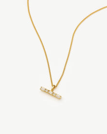 Colar Pingente Barra Cristal - Ouro 18K | SILLENE