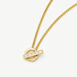 Colar Pingente Barra Hexagonal - Ouro 18K | SILLENE