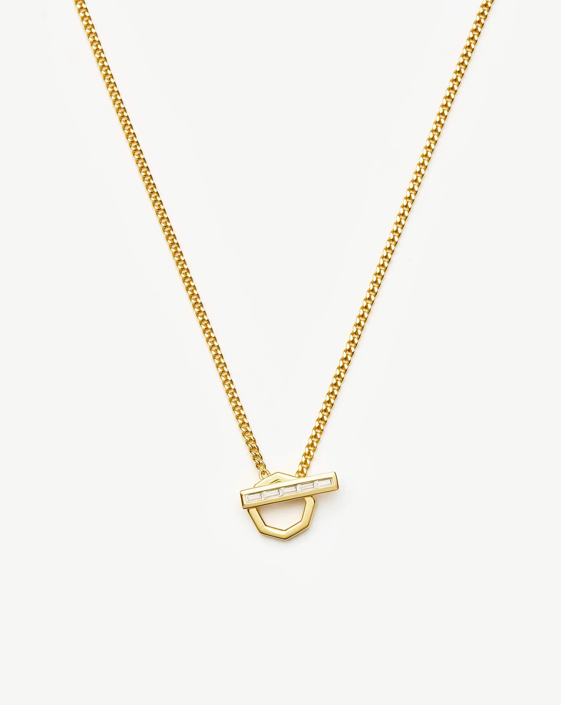 Colar Pingente Barra Hexagonal - Ouro 18K | SILLENE