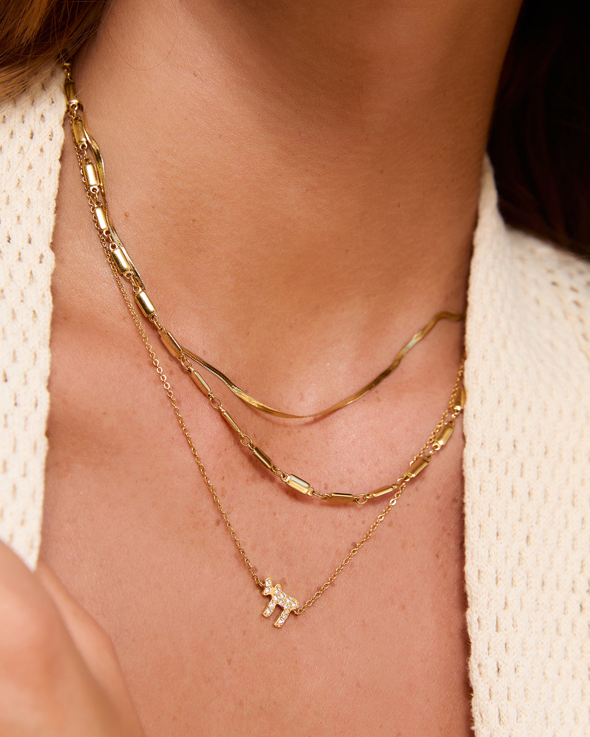 Colar Pingente Chai - Ouro 18K | SILLENE