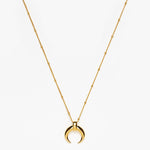 Colar Pingente Chifre Grande - Ouro 18K | SILLENE