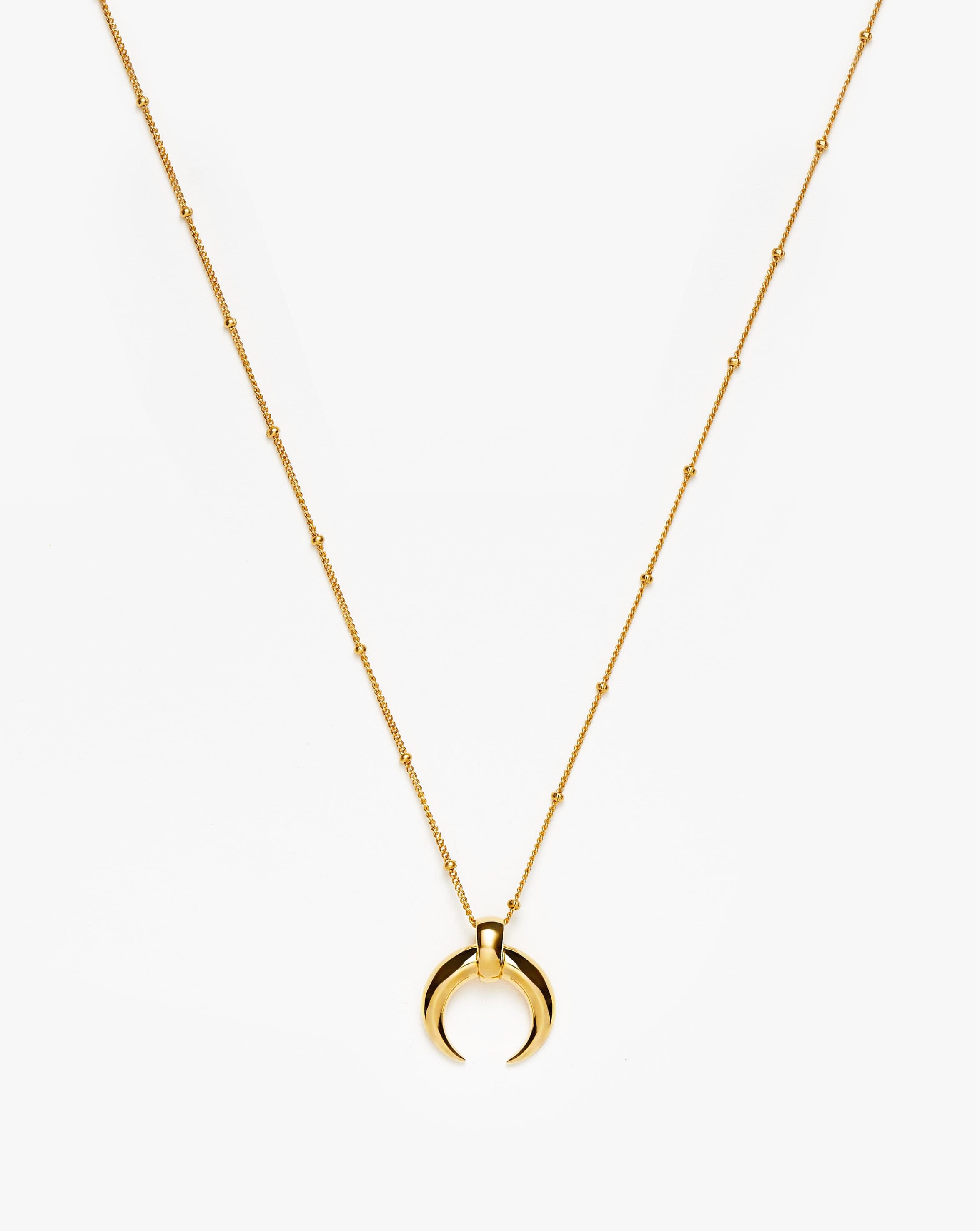 Colar Pingente Chifre Grande - Ouro 18K | SILLENE