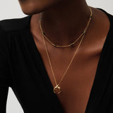 Colar Pingente Chifre Grande - Ouro 18K | SILLENE - detalhe