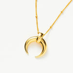 Colar Pingente Chifre Grande - Ouro 18K | SILLENE