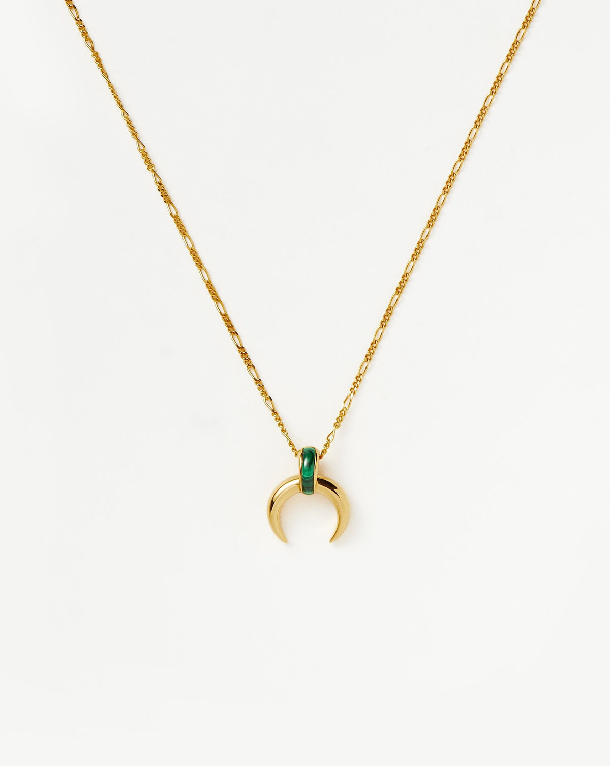 Colar Pingente Chifre Malaquita - Ouro 18K | SILLENE
