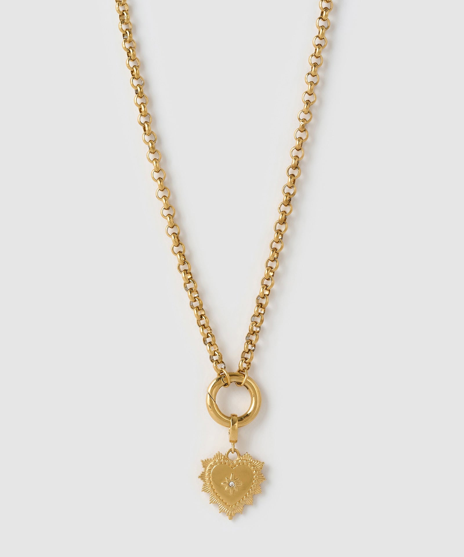 Colar Pingente Coração Belle - Ouro 18K | SILLENE