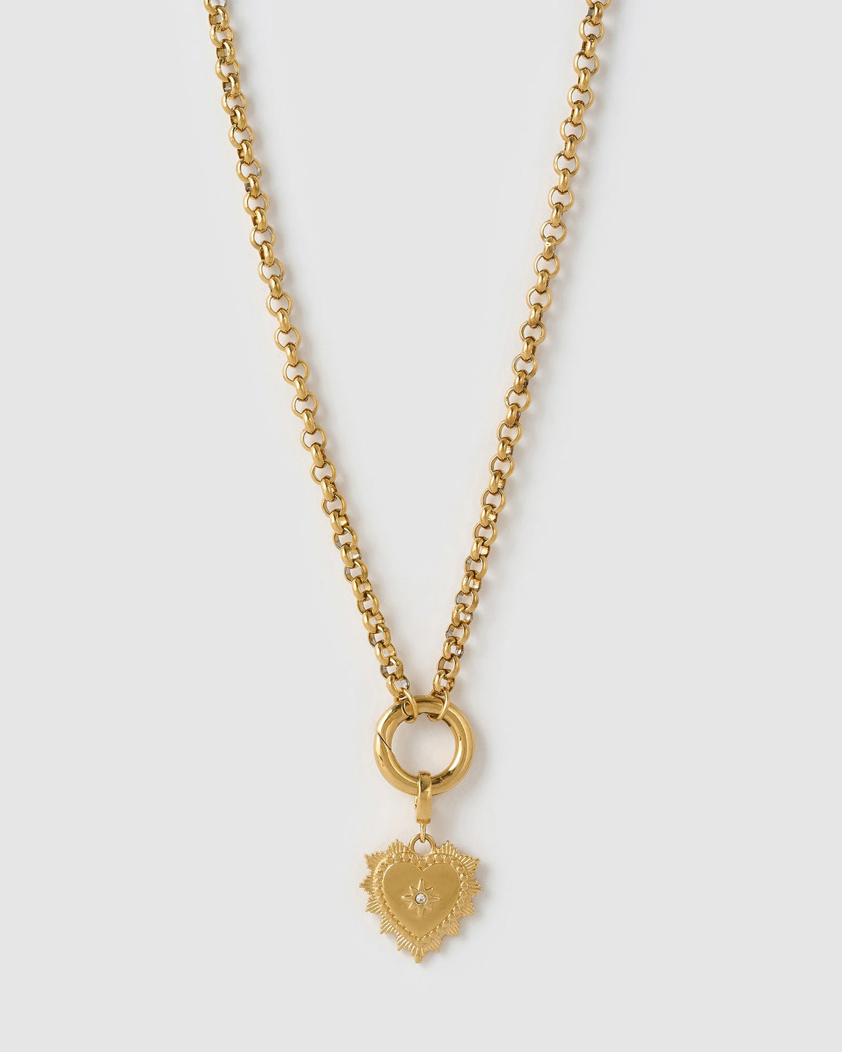 Colar Pingente Coração Belle - Ouro 18K | SILLENE