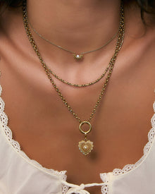 Colar Pingente Coração Belle - Ouro 18K | SILLENE
