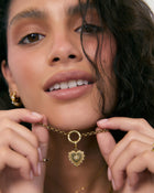Colar Pingente Coração Belle - Ouro 18K | SILLENE