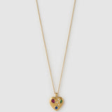 Colar Pingente Coração Bisou - Ouro 18K | SILLENE