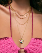 Colar Pingente Coração Bisou - Ouro 18K | SILLENE