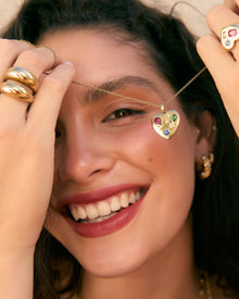 Colar Pingente Coração Bisou - Ouro 18K | SILLENE