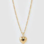Colar Pingente Coração Rose - Ouro 18K | SILLENE