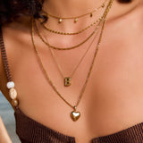 Colar Pingente Coração Rose - Ouro 18K | SILLENE
