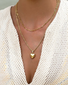 Colar Pingente Coração Rose - Ouro 18K | SILLENE