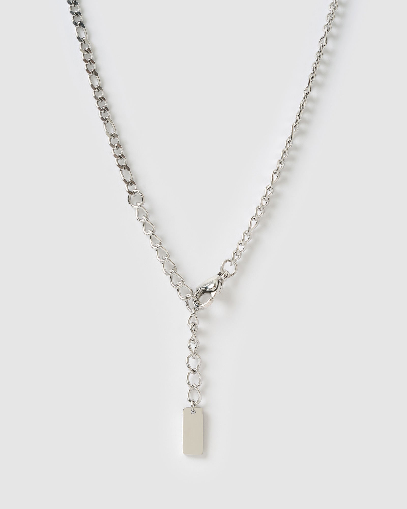 Colar Pingente Coração Rose - Prata | SILLENE - detalhe