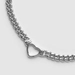 Colar Pingente Coração Valentine - Prata | SILLENE