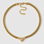 Colar Pingente Coração Valentine Quartzo Rosa - Ouro 18K | SILLENE