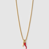 Colar Pingente Cornicello Duplo - Ouro 18K | SILLENE